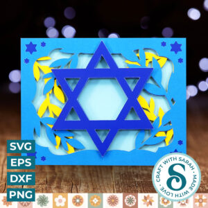 Hanukkah Pattern 1 A2 Card
