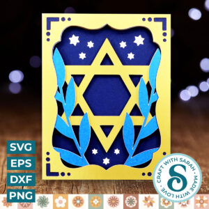 Hanukkah Pattern 2 A2 Card