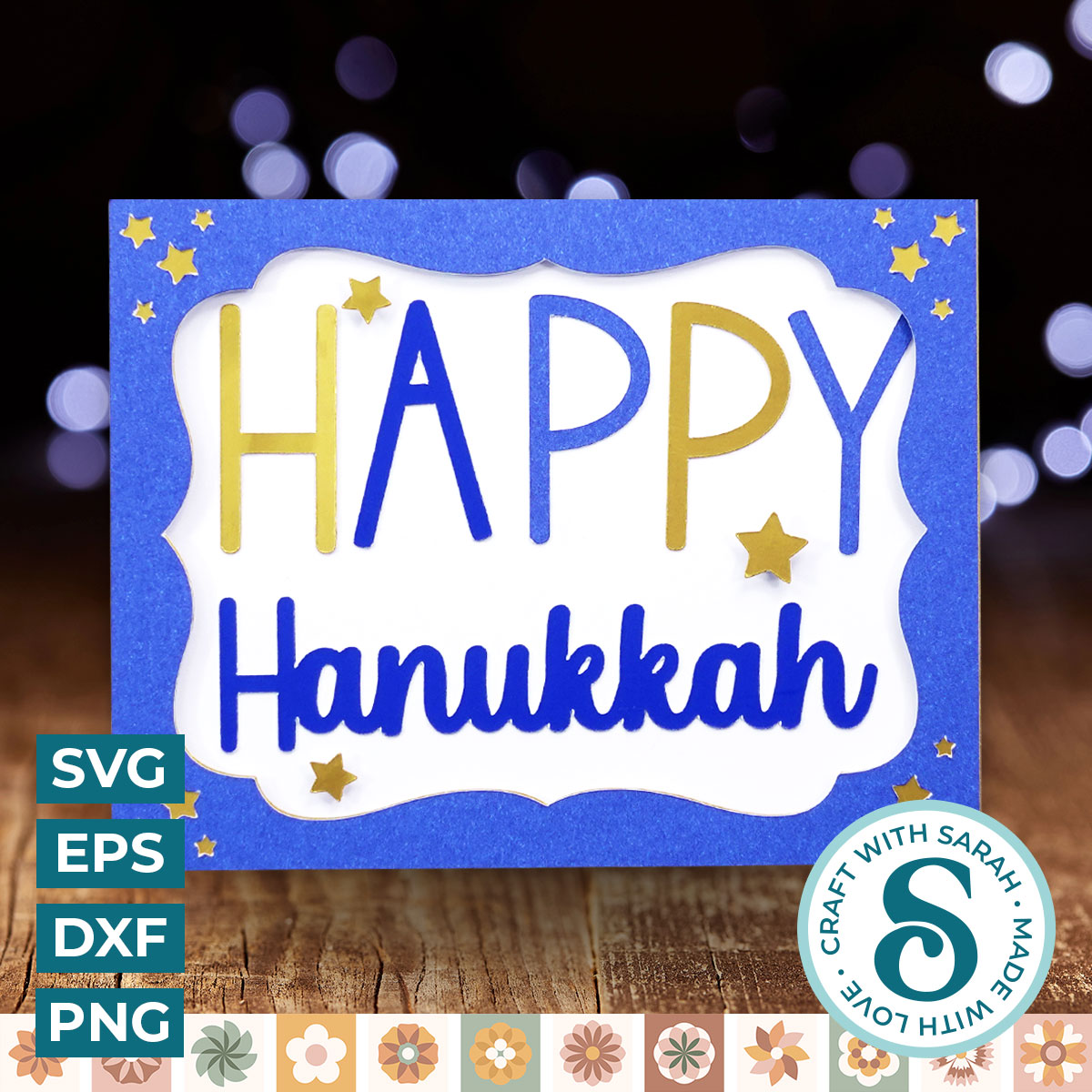 Happy Hanukkah A2 Card