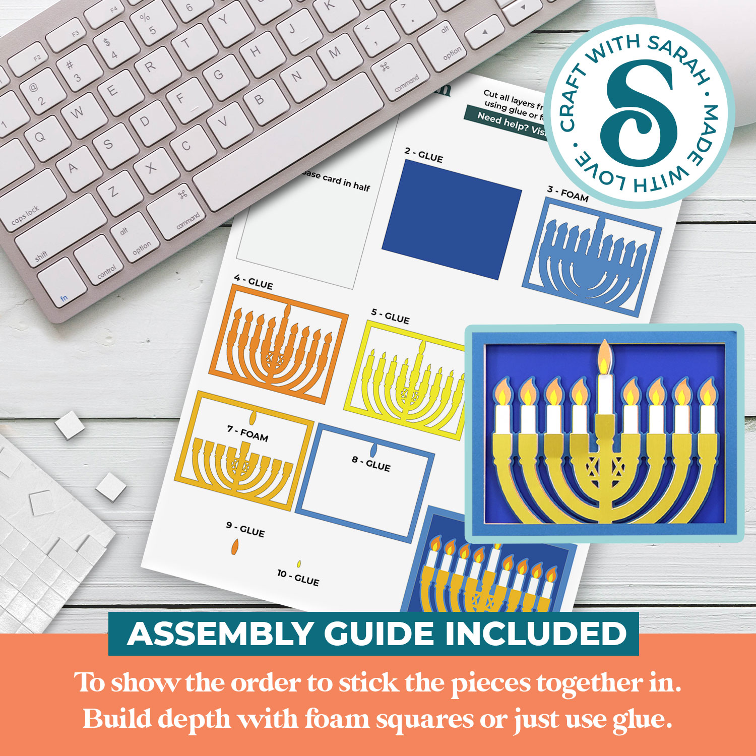 Menorah A2 Card - Image 2