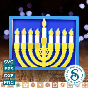 Menorah A2 Card