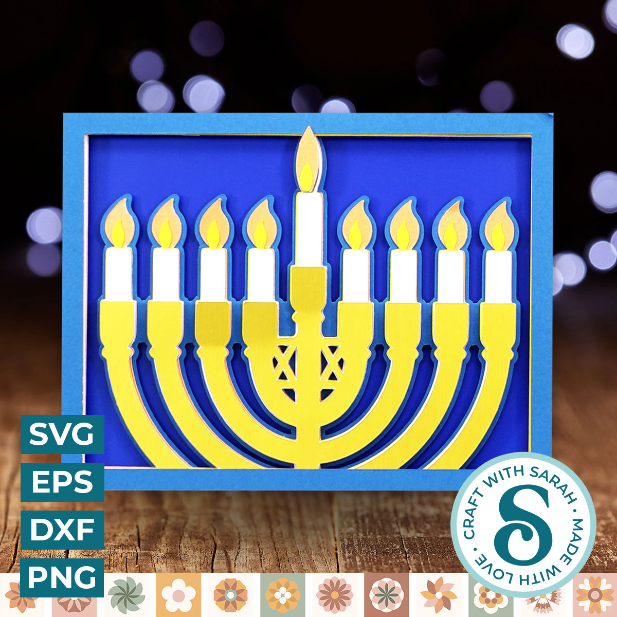 Menorah A2 Card