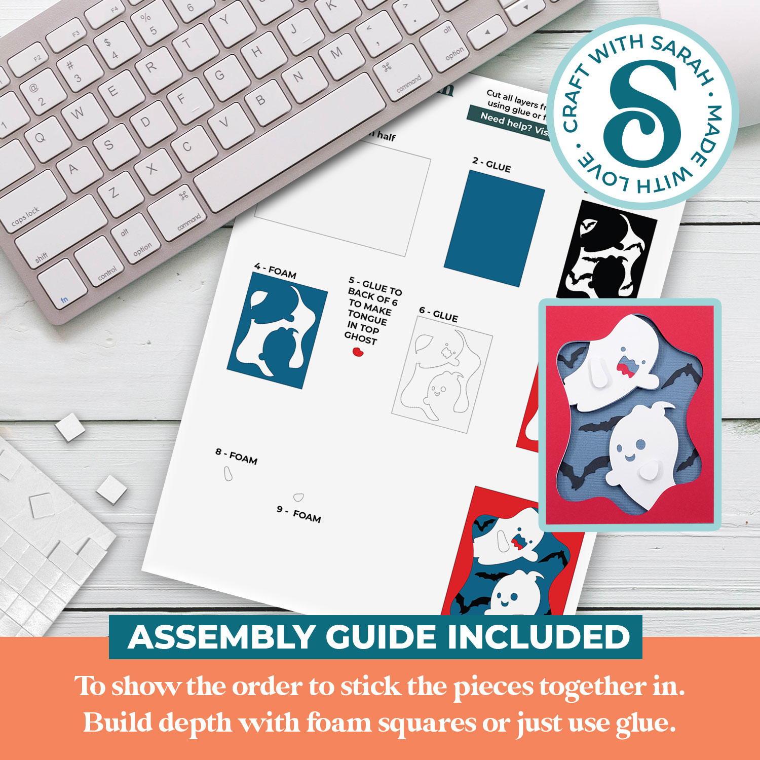 Halloween Ghosts A2 Card - Image 2