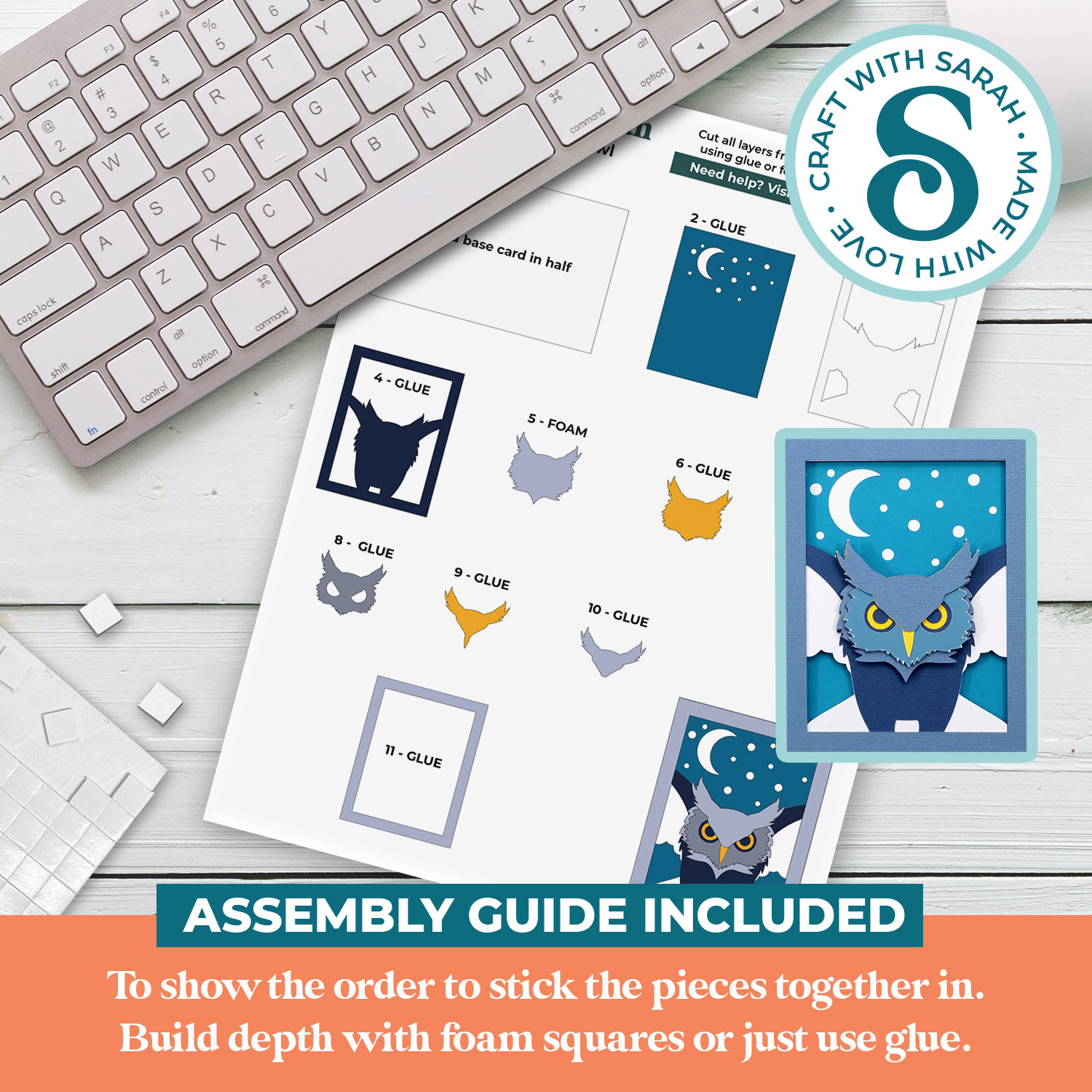 Flying Owl A2 Card - Image 2