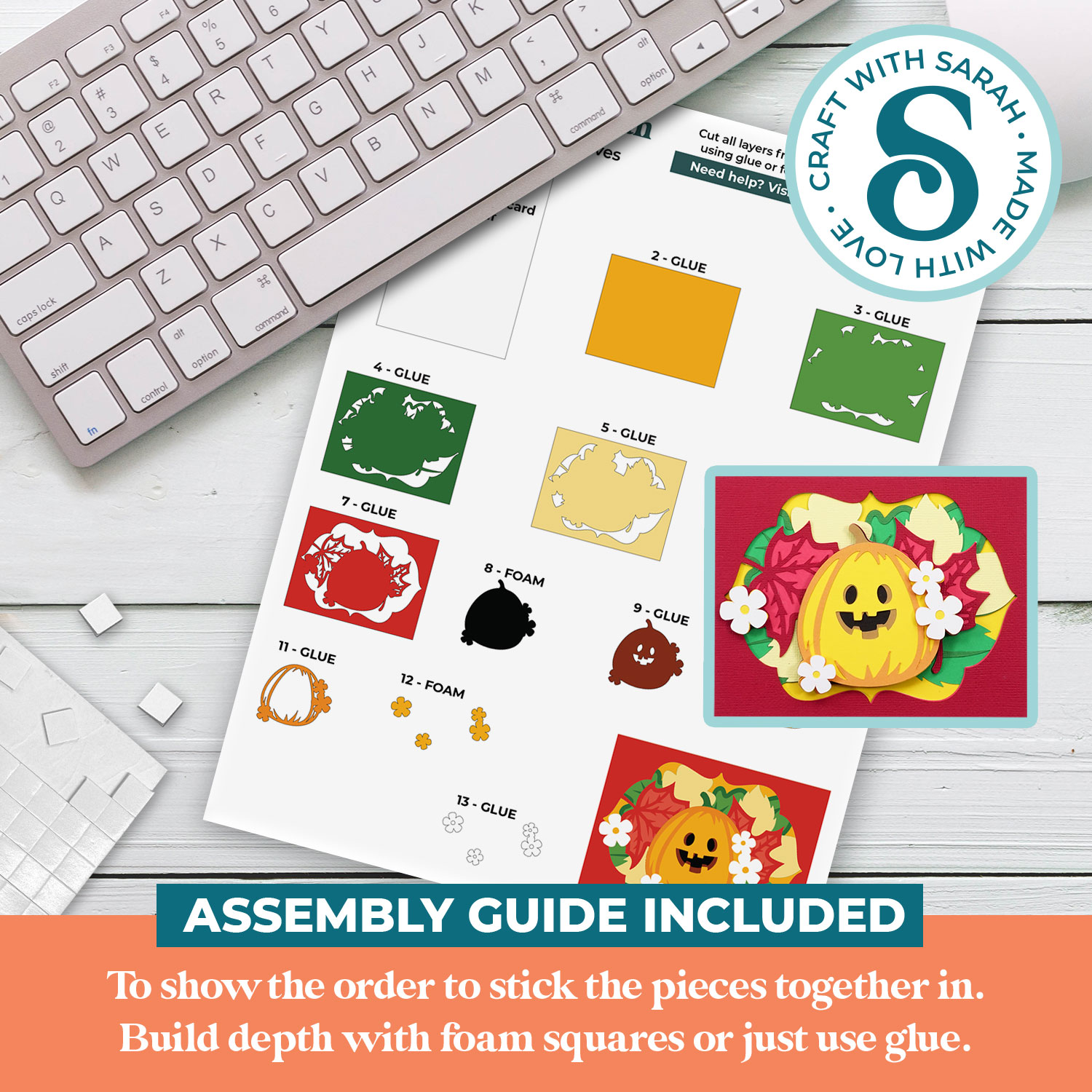 Halloween Pumpkin A2 Card - Image 2