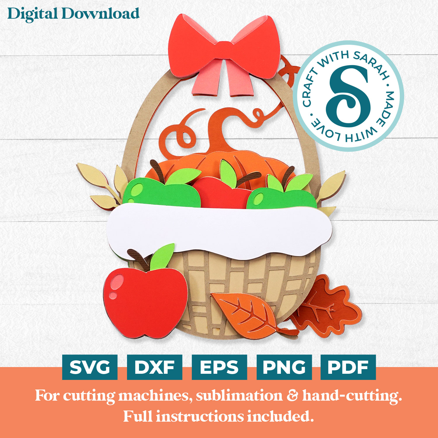 Pumpkins Basket SVG