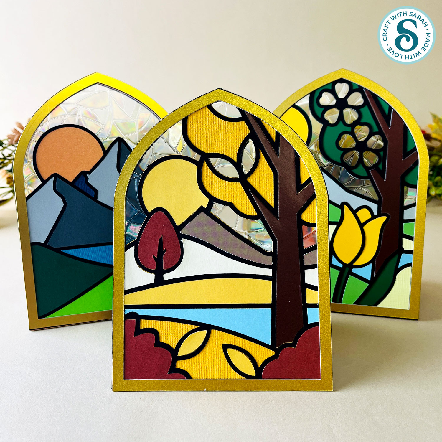 Stained glass window SVG by Craft with Sarah