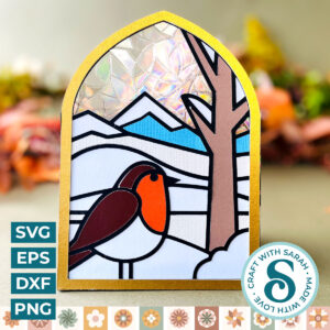 Winter Stained Glass Window