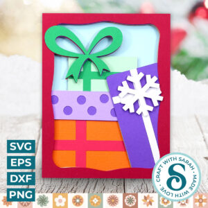 Christmas Present Stack A2 Card