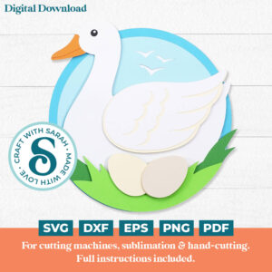 Six Geese a-Laying SVG (12 Days of Christmas)