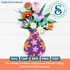 Flowers in Vase SVG
