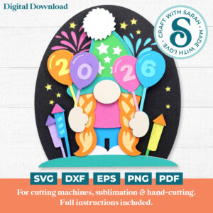 New Year Gnome SVG (Female)