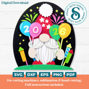 New Year Gnome SVG (Male)