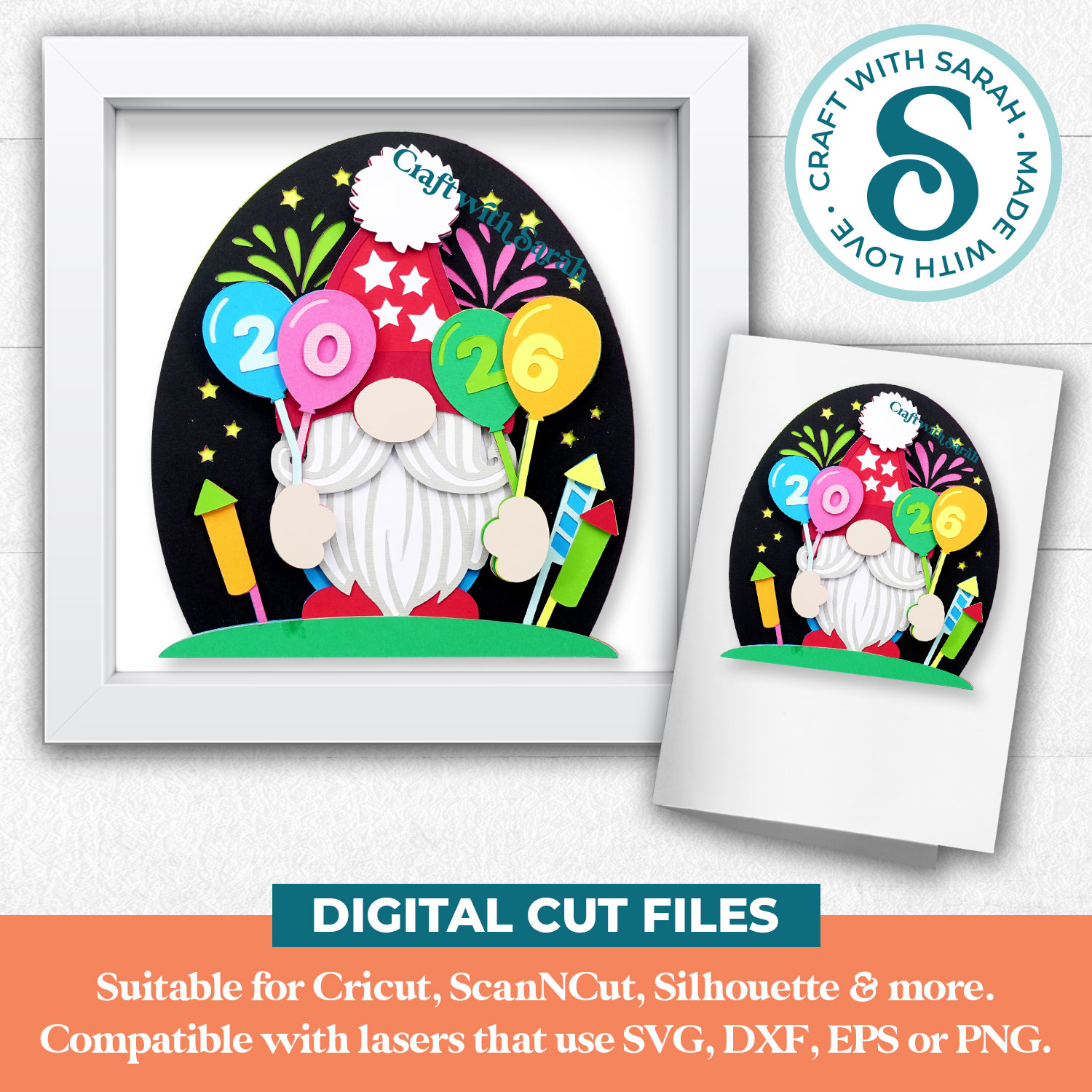 New Year Gnome SVG (Male) - Image 2