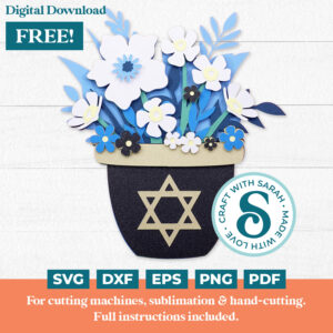 Hanukkah Flower Pot
