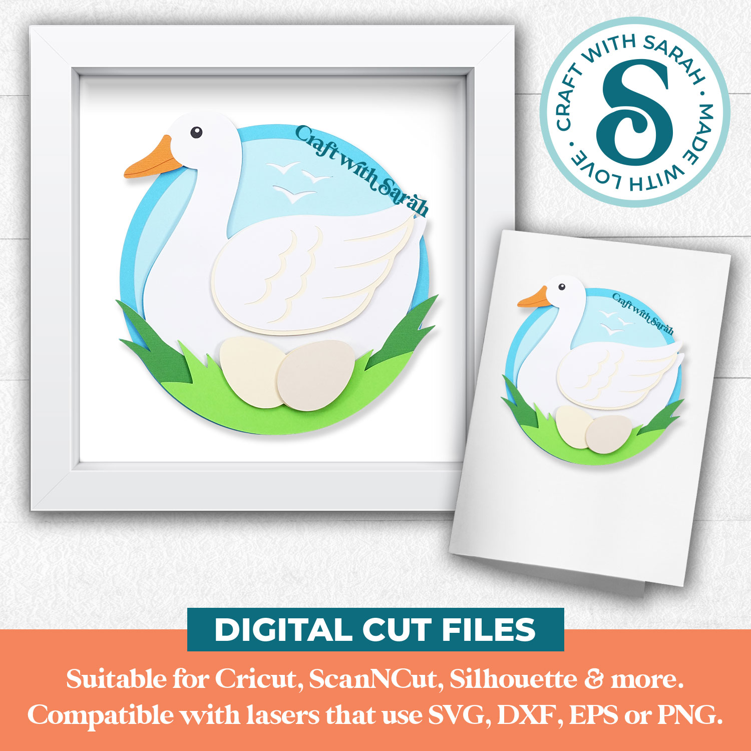 Six Geese a-Laying SVG (12 Days of Christmas) - Image 2