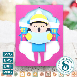 Carol Singer Girl A2 Card