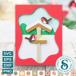 Christmas Robin Birds A2 Card