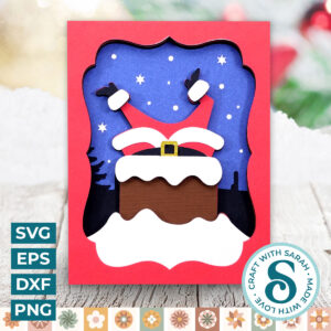Santa Chimney A2 Card