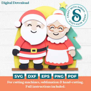 Santa and Mrs Claus SVG