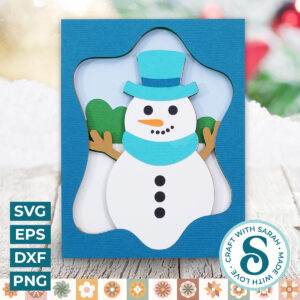 Snowman A2 Card