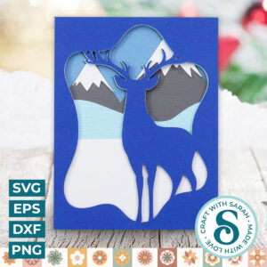 Winter Stag A2 Card