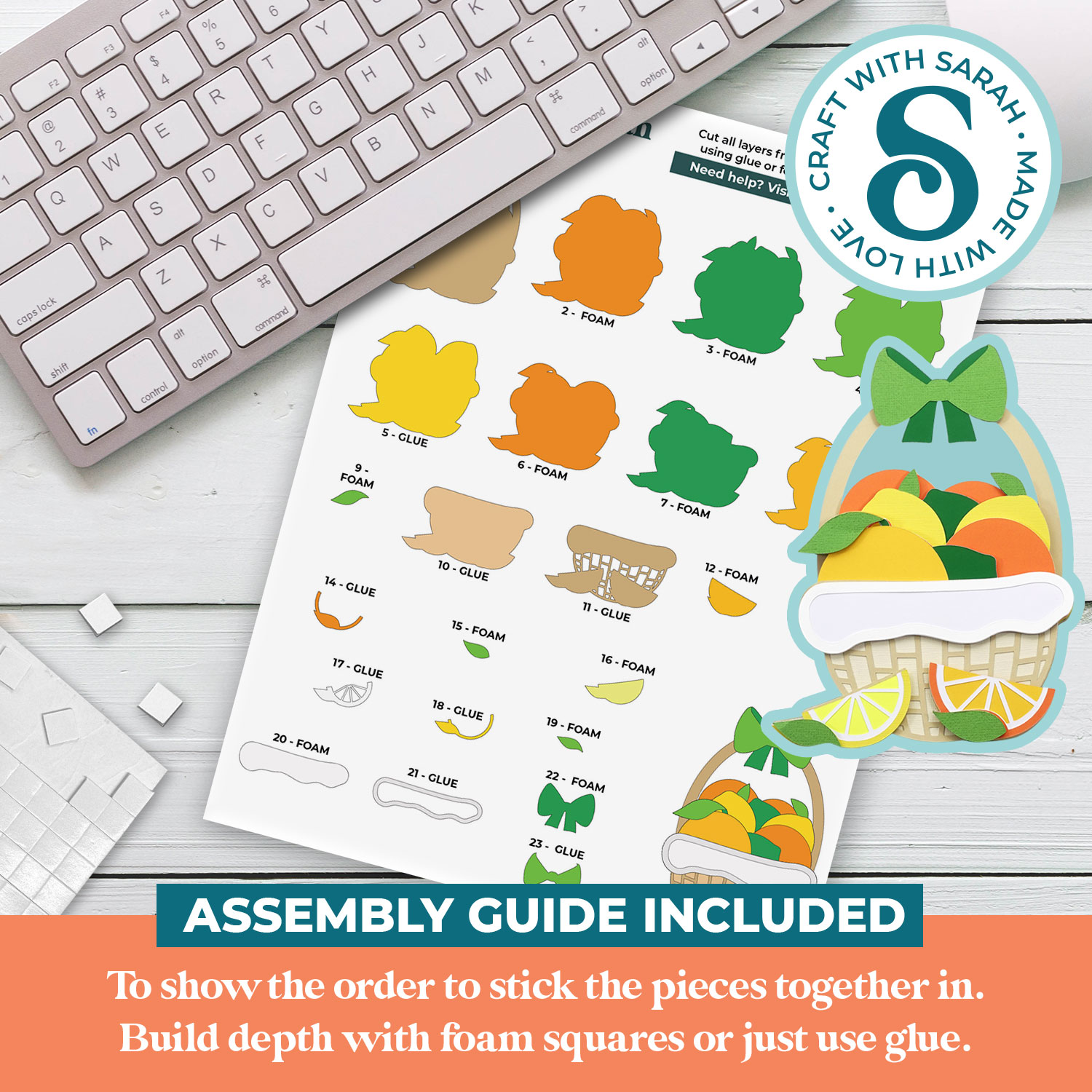 Citrus Fruit Basket SVG - Image 3