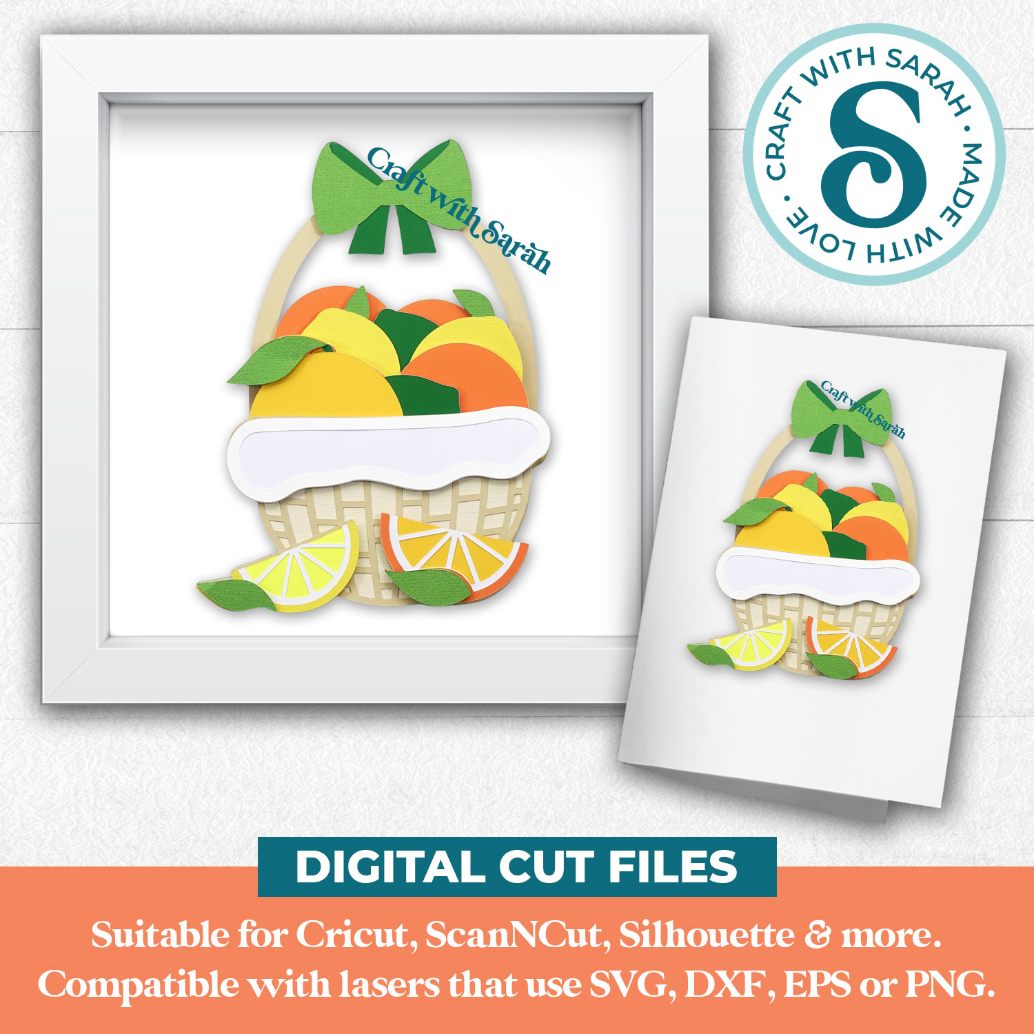 Citrus Fruit Basket SVG - Image 2