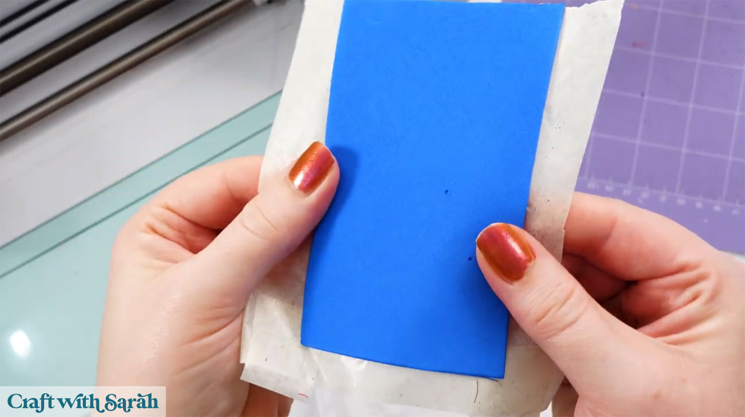 Back of the craft foam