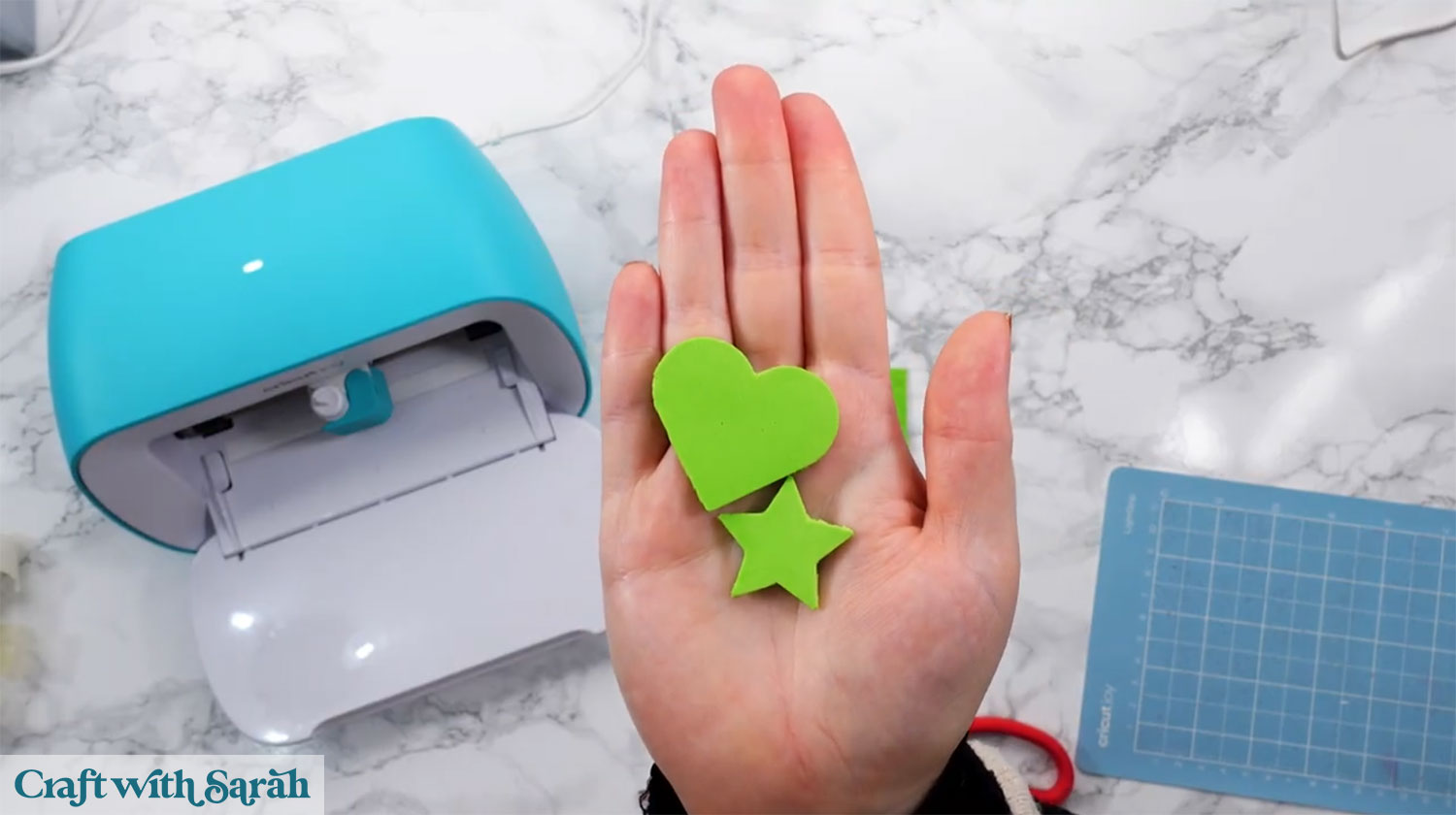 Finished project on the Cricut Joy