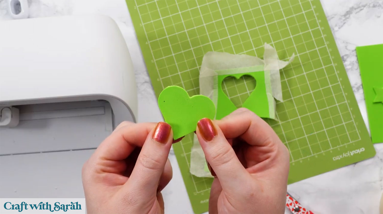 Craft foam shape cut on Cricut Joy Xtra