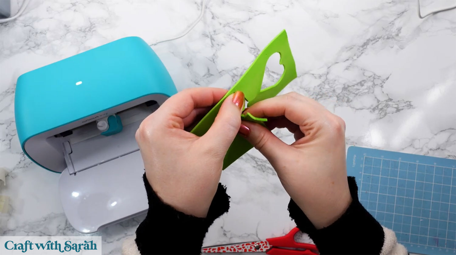 Tear the shapes to complete the cutouts