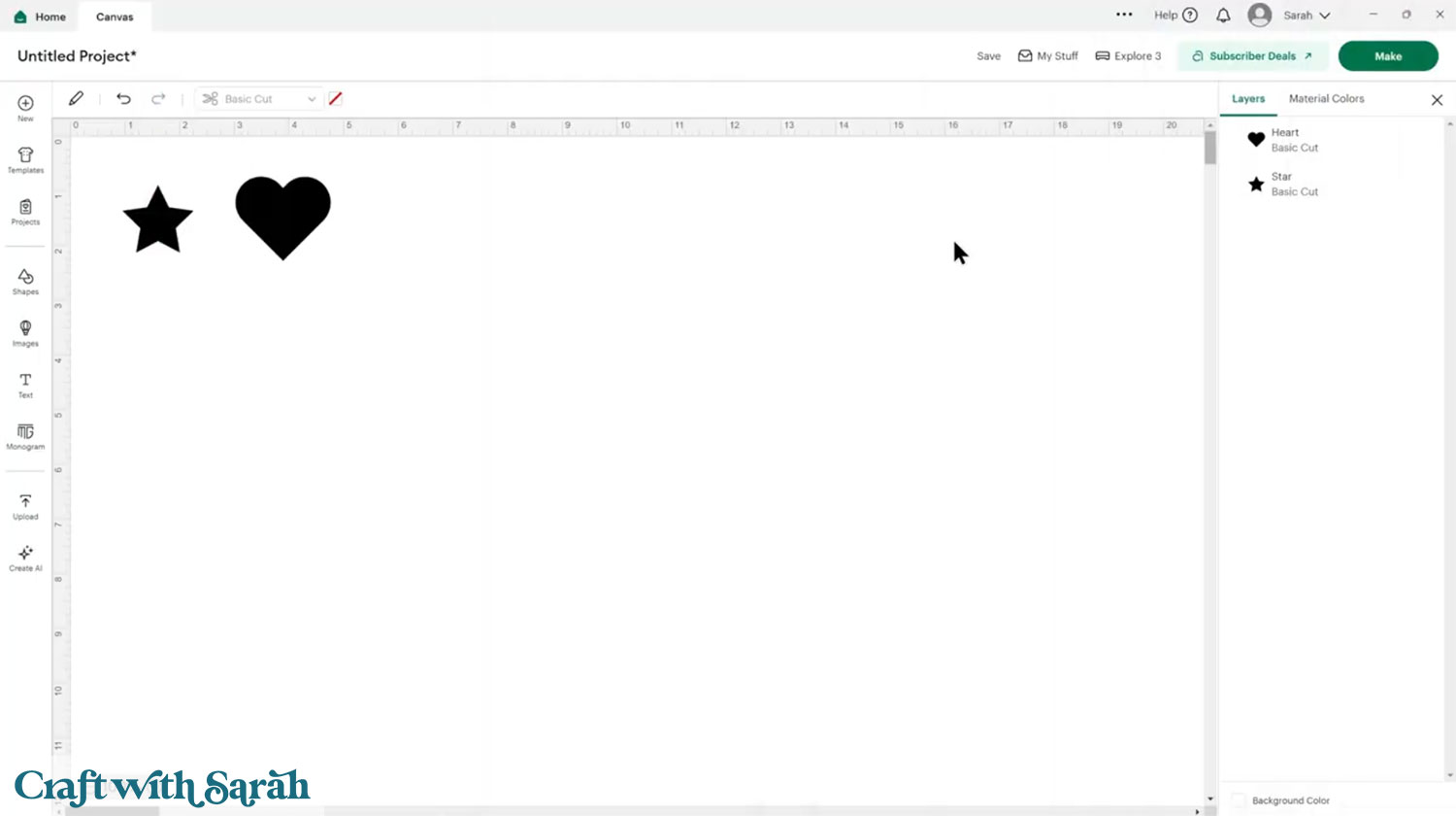 Foam test project with simple shapes