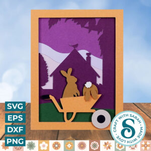 Bunnies in the Garden A2 Card