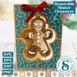 Gingerbread Man Shaker Card