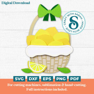 Lemons Basket SVG