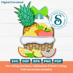 Mixed Fruit Basket SVG