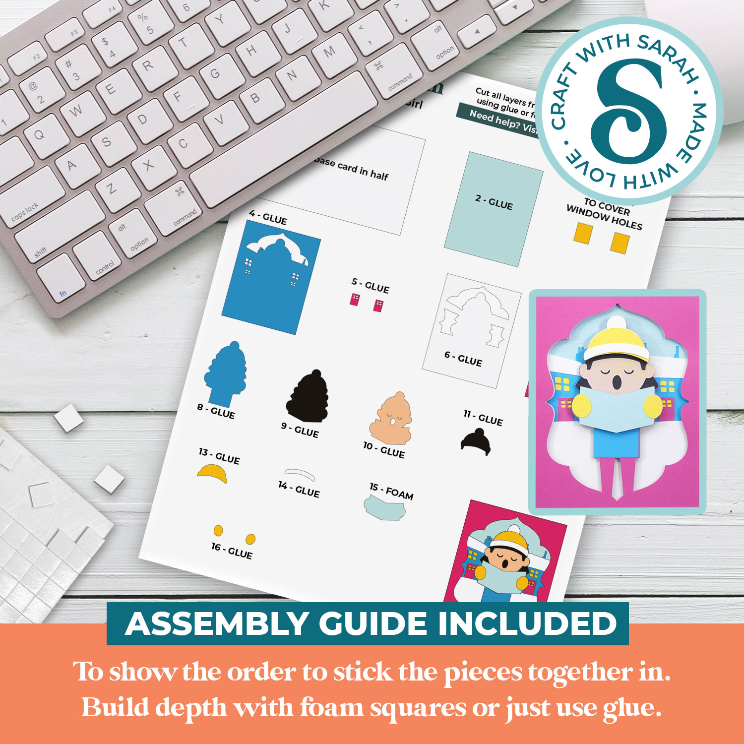 Carol Singer Girl A2 Card - Image 2