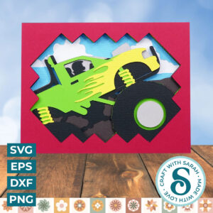 Monster Truck A2 Card