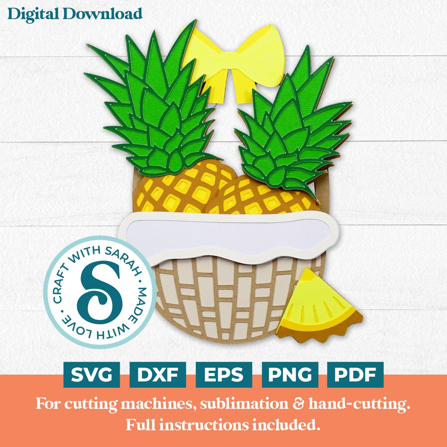 Pineapple Basket SVG