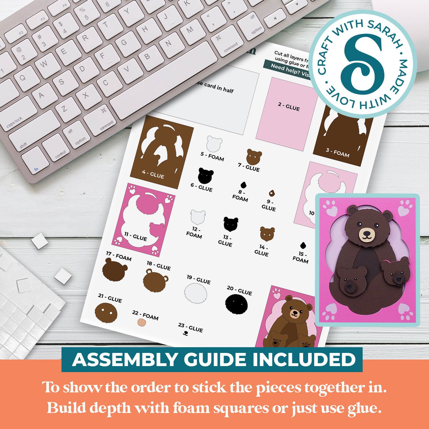 Bear Family A2 Card - Image 2