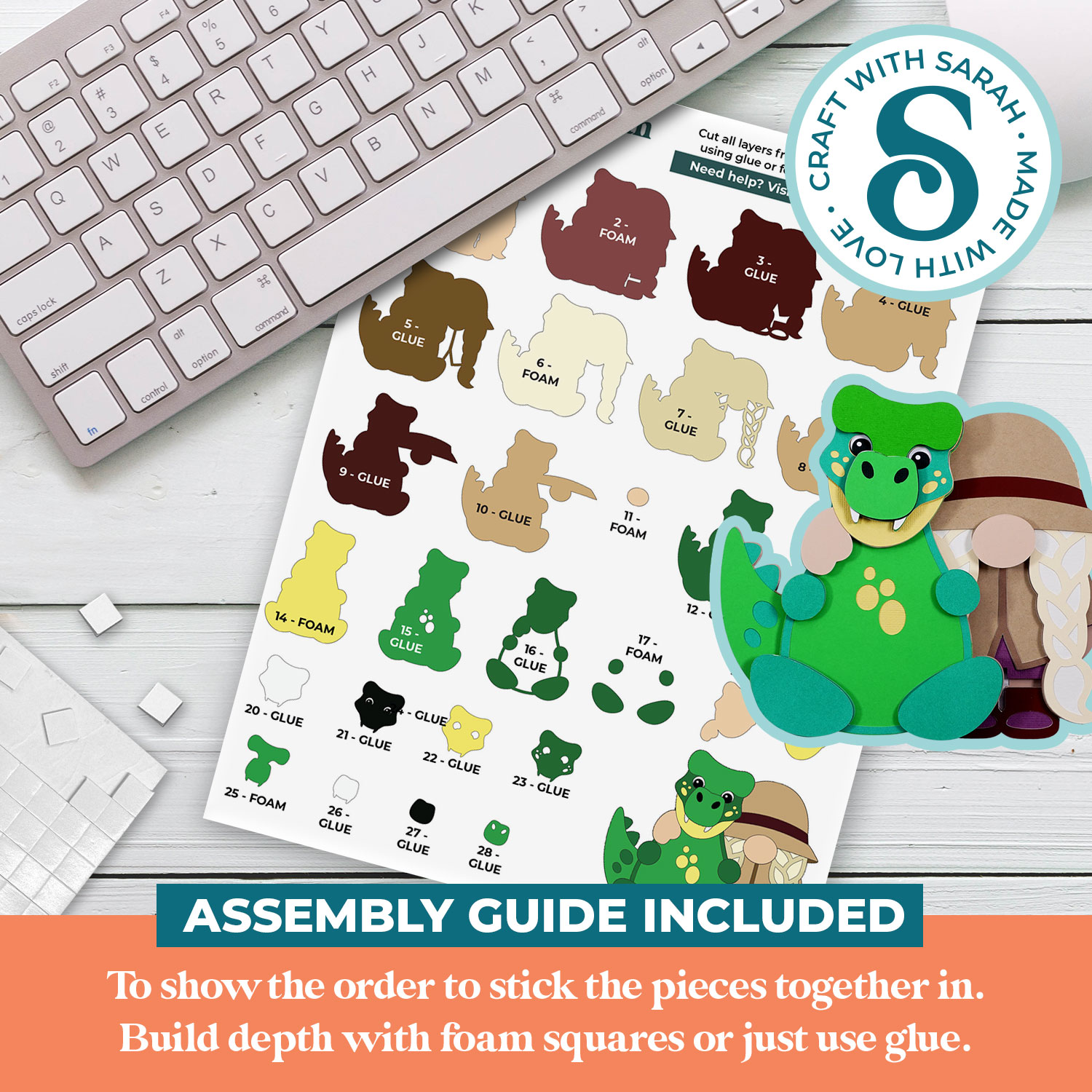 Dinosaur Gnome SVGs - Image 2