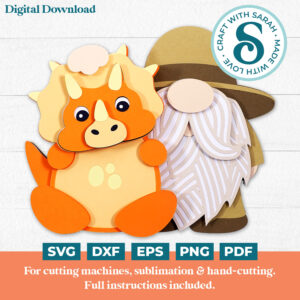 Dinosaur Gnome SVG (Male)