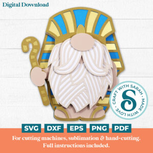 Egyptian Pharaoh SVG (Male)