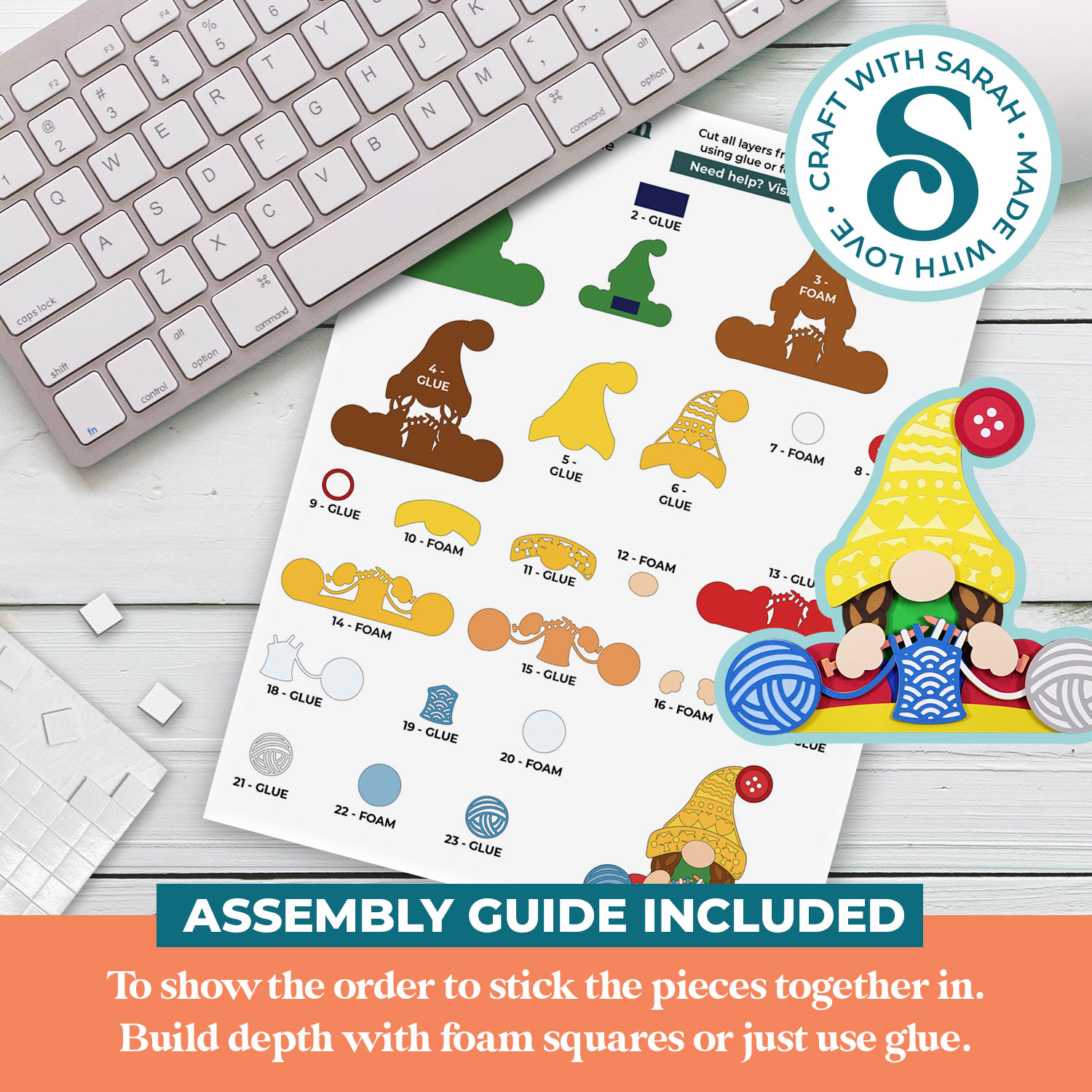 Knitting Gnome SVGs - Image 3