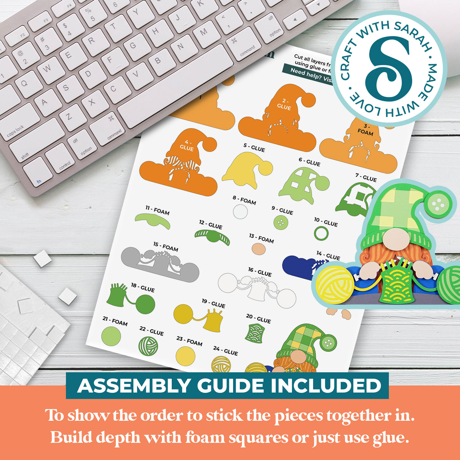 Knitting Gnome SVGs - Image 2