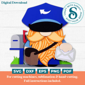 Postal Worker Gnome SVG (Female) - USA Version
