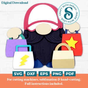 Shopping Gnome SVG (Male)