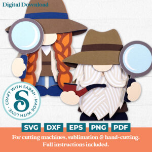 Detective Gnome SVGs