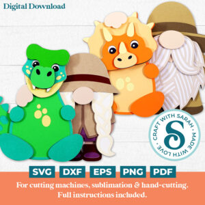 Dinosaur Gnome SVGs